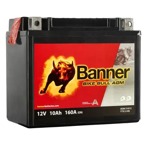 Populärt val Banner Bike Bull AGM 51012 Startbatteri